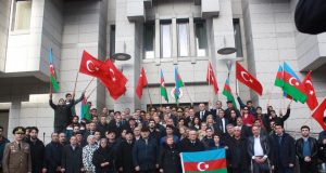 Azərbaycan Xalqından Afrin Qələbəsinə Dəstək Nümayişi