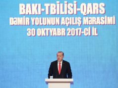 Bakı-Tbilisi-Qars Dəmir Yolunun Açılış Mərasimi Keçirildi