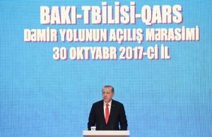 Bakı-Tbilisi-Qars Dəmir Yolunun Açılış Mərasimi Keçirildi