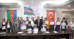 “Mənim bayrağım” müsabiqəsinin qalibləri mükafatlandırıldı 