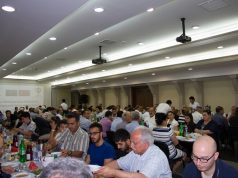 Türkiyə Səfirliyinin Din Xidmətləri Müşavirliyi tərəfindən Gəncliyə Yardım Fondunun konfrans salonunda şəhit və gazi ailələrinə Ramazan iftarı verilmişdir