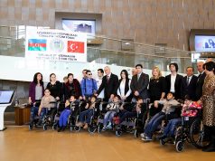 Şəmkir rayonunda fiziki qüsurlu uşaqlara əlil arabası verildi
