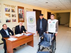 Gədəbəy rayonunda fiziki qüsürlü soydaşlarımıza 10 əlil arabası verildi.