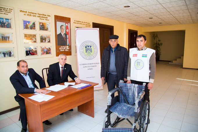 Gədəbəy rayonunda fiziki qüsürlü soydaşlarımıza 10 əlil arabası verildi.