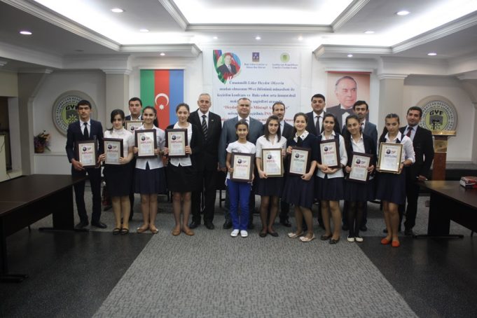 Heydər Əliyev və Müstəqil Azərbaycan” mövzusunda keçirilən yazı müsabiqəsinin qalibləri mükafatlandırıldı