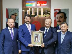 GYF-nin İdarə Heyəti TUİB Başqanı Hüseyin Büyükfıratı Ziyarət Edib