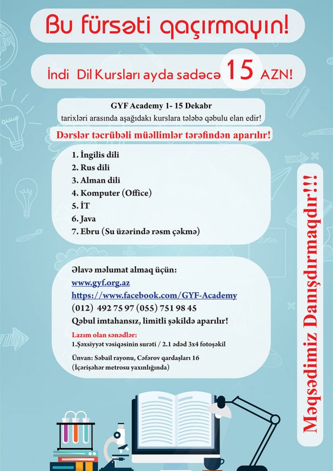 Gəncliyə Yardım Fondu Dil Kurslari