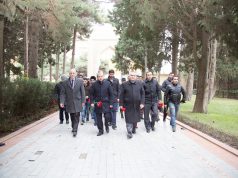 Ümummilli Lider Heydər Əliyevin məzarı ziyarət edildi