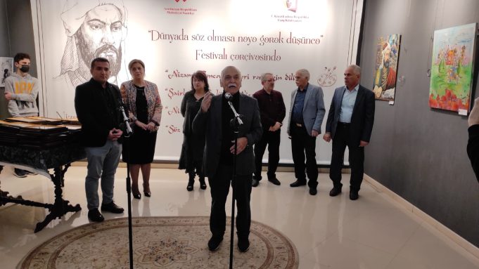 “Nizami Gəncəvi Əsərləri Rəsmlərin Dili İlə” Adlı Rəsm Sərgisi Keçirilib