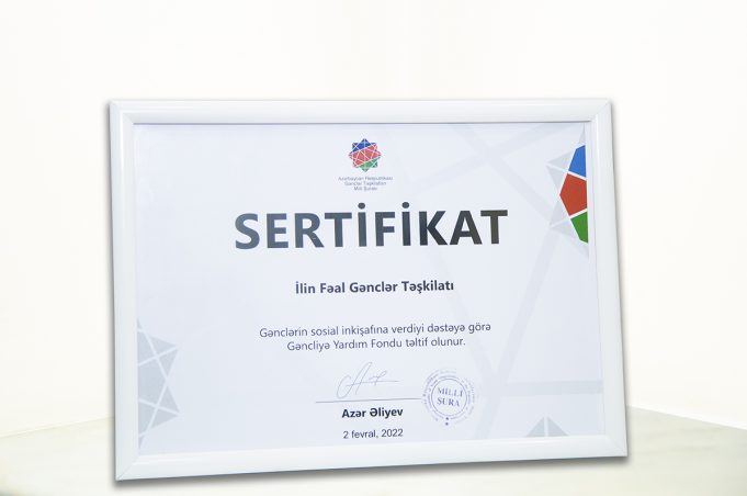 GYF Gənclər Sahəsində Uğurlu Fəaliyyətlərinə Görə Mükafatlandırıldı