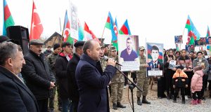 Ağdaş Rayonunun Şıxlı Kəndində Şəhidlər Bulağının Açılış Mərasimi Keçirilib