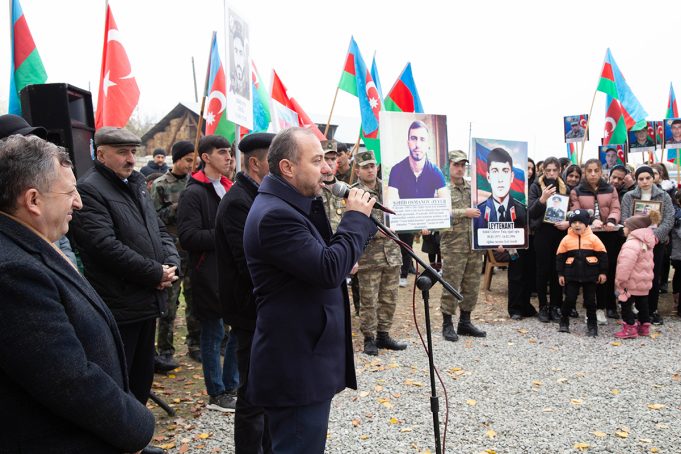 Ağdaş Rayonunun Şıxlı Kəndində Şəhidlər Bulağının Açılış Mərasimi Keçirilib