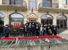 “Anadoludan Qarabağa Zəfər Yürüyüşü” iştirakçıları Gəncədə Səfərdə Olub