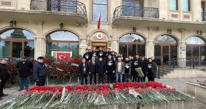 “Anadoludan Qarabağa Zəfər Yürüyüşü” iştirakçıları Gəncədə Səfərdə Olub