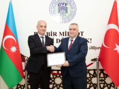 GYF Rəhbərliyinə “Göstərdiyi Xidmətlərə Görə Təşəkkürnamə” Təqdim Edilib