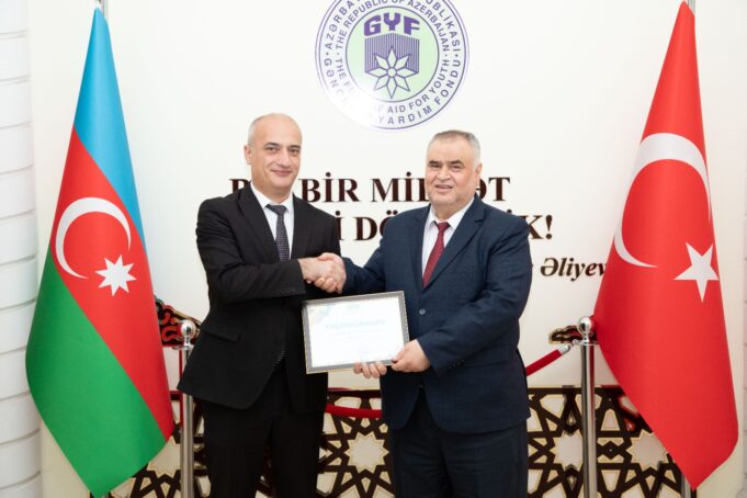 GYF Rəhbərliyinə “Göstərdiyi Xidmətlərə Görə Təşəkkürnamə” Təqdim Edilib
